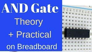 AND Gate Practical on breadboard