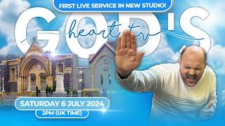 FIRST LIVE SERVICE IN GOD'S HEART TV NEW STUDIO!!!