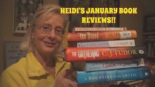 Heidi's January Book Reviews!! 6 books for a snowy, cold winter read!️️️