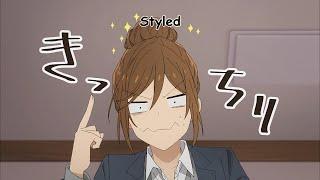 Miyamura does Hori's hair | Horimiya |