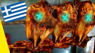 Eating Bizarre Greek Food in Athens for 24 Hours! Bizarre European Meat !!