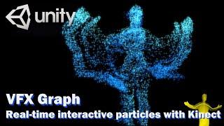 Unity VFX Graph：Real time interactive particles with Kinect V2