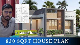 4 സെൻ്റിൽ 830 sqft House kerala/ Kerala budget house/Haneed Anugrahas