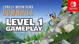 Lonely Mountains: Downhill - Level 1 Gameplay (Nintendo Switch)