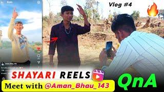 When I Meet with AMAN_BHAU_123 - Shayari/Dialogue Reels Creator || Prank at BUSTOP || Vlog