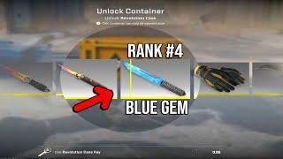 He unboxed the *RANK 4* BLUE GEM IN CS2 ALREADY!?