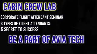 Sneak Peek of Avia Tech Cabin Crew Lab