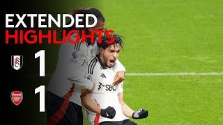 EXTENDED HIGHLIGHTS | Fulham 1-1 Arsenal.| Strong Week Ends With A Point Vs Gunners