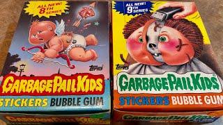 GARBAGE PAIL KIDS ORIGINAL SERIES 8 and 9 BOX OPENING!  GPK OS8 OS9