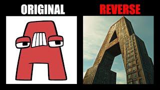 Reverse Alphabet Lore But In Symbols On Buildings (A-Z) - Alphabet Lore Meme Animation - TD Rainbow