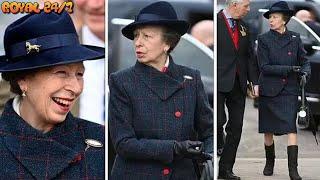 Princess Anne recycles tartan suit and 'incredibly fitting' £15,000 brooch at Cheltenham