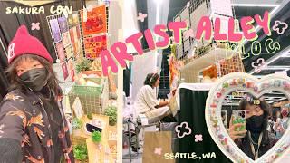 Tabling at Sakura Con  Artist Alley Vlog