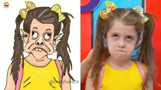 Eva and Friends School stories and Adventures Funny drawing meme | Crazy Funarts | Eva Bravo Play