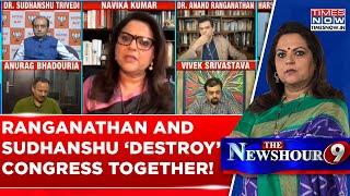 Deadly Duo Of Anand Ranganathan & Sudhanshu Trivedi 'Destroy' Congress Like Never Before, Must Watch