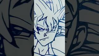 How to make the drawing of Goku Super ##shortsvideo##kt️