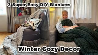 GET Cozy With These SIMPLE Winter Throw DIYs