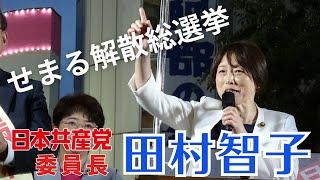 【解散総選挙】せまる解散総選挙、日本共産党の躍進を　2024年9月20日　日本共産党委員長　田村智子の訴え