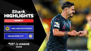 Wellington Phoenix v Melbourne City - Shark Highlights | Isuzu UTE A-League 2024-25 | Round 21