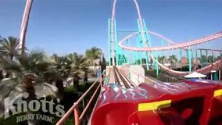 Xcelerator Launch Roller Coaster POV Knott's Berry Farm