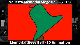 Valletta Malta - Memorial Siege Bell - ES° / MIb2 - Largest Maltese Bell = (2016 2D Animation)