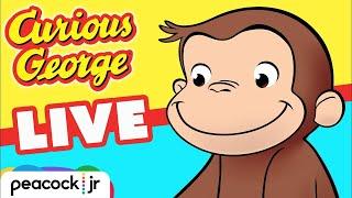  CURIOUS GEORGE 24/7 MARATHON!  Livestream for Kids  Cartoons for Children 