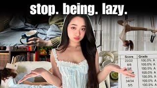 how to STOP BEING LAZY and wasting your life away (no bs) + free schedule