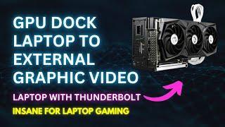 Upgrade your gaming setup with this eGPU Thunderbolt 3/4 to PCIe graphics card external bracket!