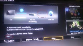 Panasonic Tv Network | Internet Error 007/8 Solved