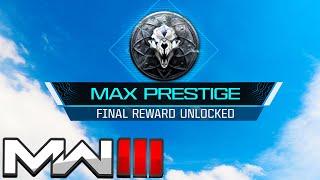 Unlocking the FINAL MAX PRESTIGE Reward in MW3