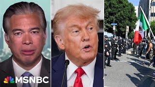 'Unlawful power grab': California AG sues Trump over National Guard order