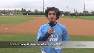 Isaac Martinez - SS - Stevenson Ranch, CA - 2022