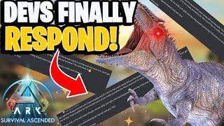 ARK SURVIVAL ASCENDED Devs Respond to insane BACKLASH!