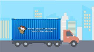 2D Explainer Video Animation Freight and International Moving Company Ireland