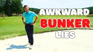 How to Play Awkward Bunker Lies - Upslope, Downslope and Side Slope Bunker Shots Explained!