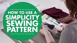 How to use a Simplicity Sewing Pattern