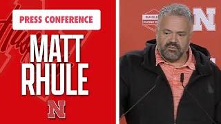 Nebraska Football Head Coach Matt Rhule meets with the media on Friday I HuskerOnline I GBR