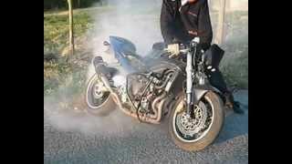 honda cbr 954 wheelie stoppie burnout amateur level