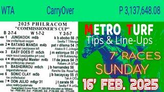 MMTCI LIVE RACING KARERA TIPS FOR SUNDAY | FEB. 16, 2024 | WTA CARRY OVER | 2:00 PM START