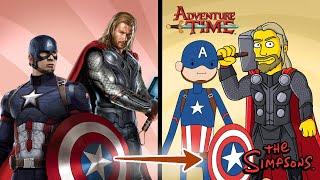 Drawing the Avengers in 7 Different Art Styles | Part #1