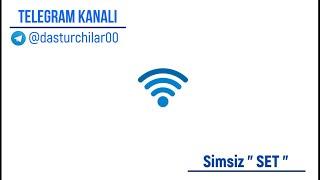 WIFI rotor orqali " SET "qilish  ( 2 ta kompyuterni set qilish )