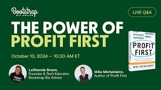 Business Finance Advice with Profit First Author, Mike Michalowicz