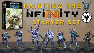 Painting the Aleph Side of Corvus Belli's Infinity Starter Box  | Operation Black Wind