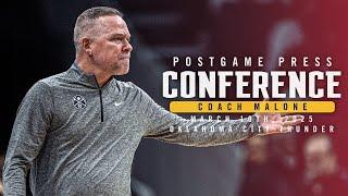 Coach Malone Full Postgame Press Conference vs. Thunder  | 3/10/25