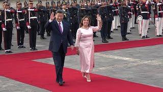 Xi Jinping meets with President of Peru Dina Ercilia Boluarte Zegarra