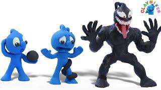 Tiny Devours Villainous Riot - Tiny Hero Stop Motion Animation Cartoons