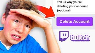 Deleting My Little Brother's TWITCH Account *PRANK*
