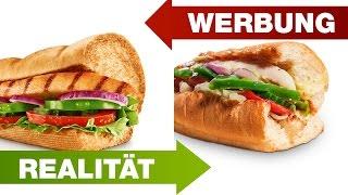 KFC vs SUBWAY - Werbung vs Realität - Klein aber Hannah