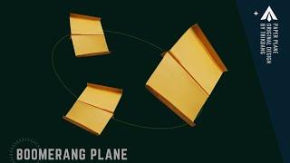 How to make an EASY Paper airplane that boomerangs 》 Xalan