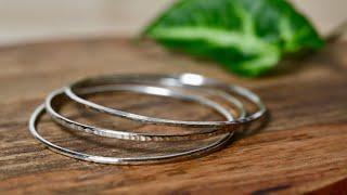 How to Make Silver Stacking Bangles - Jewellers Academy - (Part 1 of 2)