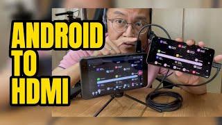 How to Mirror Android USB-C to HDMI... CableCreation for live streaming